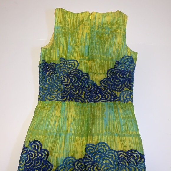 Anthropologie Maeve “Tabitha” Green and Blue Embroidered Dress - Women’s Size 2 - Picture 5 of 11